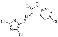 2,4-DICHLORO-5-[(([(4-CHLOROANILINO)CARBONYL]OXY)IMINO)METHYL]-1,3-THIAZOLE Struktur