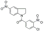 (4-CHLORO-3-NITROPHENYL)(5-NITRO-2,3-DIHYDRO-1H-INDOL-1-YL)METHANONE Struktur