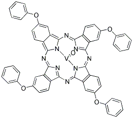 VANADYL 2,9,16,23-TETRAPHENOXY-29H,31H-PHTHALOCYANINE Struktur