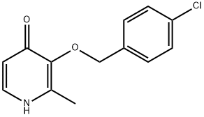 3-[(4-CHLOROBENZYL)OXY]-2-METHYL-4(1H)-PYRIDINONE Struktur