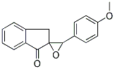 2-(4-METHOXYBENZYLIDENE)-1-INDANONEEPOXIDE Struktur