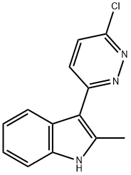 3-(6-CHLORO-3-PYRIDAZINYL)-2-METHYL-1H-INDOLE Struktur