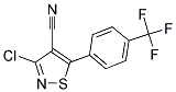 3-CHLORO-5-[4-(TRIFLUOROMETHYL)PHENYL]ISOTHIAZOLE-4-CARBONITRILE Struktur