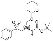 (2R)-2-BOC-AMINO-3-PHENYLSULFONYL-1-(2-TETRAHYDROPYRANYLOXY)PROPANE Struktur