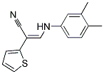 3-(3,4-DIMETHYLANILINO)-2-(2-THIENYL)ACRYLONITRILE Struktur