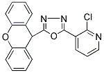 2-(2-CHLORO-3-PYRIDYL)-5-(9H-XANTHEN-9-YL)-1,3,4-OXADIAZOLE Struktur