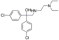 1,1-BIS(4-CHLOROPHENYL)-2-([2-(DIETHYLAMINO)ETHYL]AMINO)-1-ETHANOL Struktur