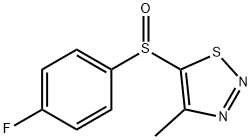 4-FLUOROPHENYL 4-METHYL-1,2,3-THIADIAZOL-5-YL SULFOXIDE Struktur