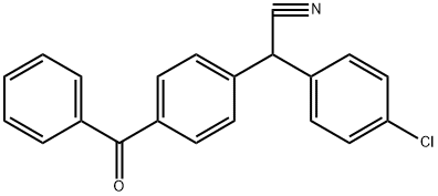 2-(4-BENZOYLPHENYL)-2-(4-CHLOROPHENYL)ACETONITRILE Struktur