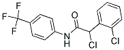 N1-[4-(TRIFLUOROMETHYL)PHENYL]-2-CHLORO-2-(2-CHLOROPHENYL)ACETAMIDE Struktur