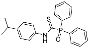 N-(4-ISOPROPYLPHENYL)OXO(DIPHENYL)PHOSPHORANECARBOTHIOAMIDE Struktur