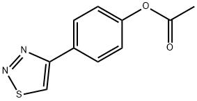 4-(1,2,3-THIADIAZOL-4-YL)PHENYL ACETATE Struktur