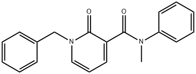 1-BENZYL-N-METHYL-2-OXO-N-PHENYL-1,2-DIHYDRO-3-PYRIDINECARBOXAMIDE Struktur