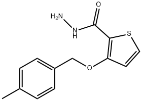 3-[(4-METHYLBENZYL)OXY]-2-THIOPHENECARBOHYDRAZIDE Struktur