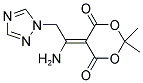 5-[1-AMINO-2-(1H-1,2,4-TRIAZOL-1-YL)ETHYLIDENE]-2,2-DIMETHYL-1,3-DIOXANE-4,6-DIONE Struktur