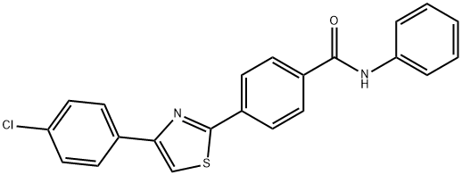 4-[4-(4-CHLOROPHENYL)-1,3-THIAZOL-2-YL]-N-PHENYLBENZENECARBOXAMIDE Struktur