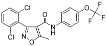 (3-(2,6-DICHLOROPHENYL)-5-METHYLISOXAZOL-4-YL)-N-(4-(TRIFLUOROMETHOXY)PHENYL)FORMAMIDE Struktur