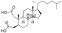 2,3-SECO-5-ALPHA-CHOLESTAN-2,3-DIOIC ACID Struktur