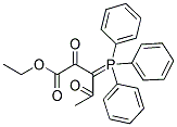 ETHYL 2,4-DIOXO-3-(1,1,1-TRIPHENYL-LAMBDA5-PHOSPHANYLIDENE)PENTANOATE Struktur