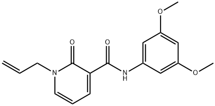 1-ALLYL-N-(3,5-DIMETHOXYPHENYL)-2-OXO-1,2-DIHYDRO-3-PYRIDINECARBOXAMIDE Struktur