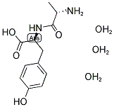 H-ALA-TYR-OH 3H2O Struktur