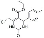 ETHYL 6-(CHLOROMETHYL)-4-(4-METHYLPHENYL)-2-OXO-1,2,3,4-TETRAHYDROPYRIMIDINE-5-CARBOXYLATE Struktur