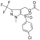 [5-[(4-CHLOROPHENYL)SULFONYL]-1-METHYL-3-(TRIFLUOROMETHYL)-1H-PYRAZOL-4-YL]METHYL ACETATE Struktur