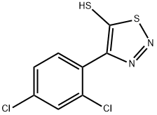 4-(2,4-DICHLOROPHENYL)-1,2,3-THIADIAZOL-5-YLHYDROSULFIDE Struktur