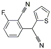 2-[CYANO(2-THIENYL)METHYL]-6-FLUOROBENZENECARBONITRILE Struktur