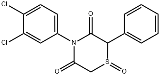 4-(3,4-DICHLOROPHENYL)-2-PHENYL-1LAMBDA4,4-THIAZINANE-1,3,5-TRIONE Struktur