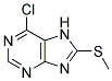 2-METHYLTHIO-6-CHLOROPURINE Struktur