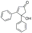 4-HYDROXY-3,4-DIPHENYL-CYCLOPENT-2-ENONE Struktur