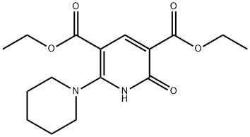 DIETHYL 2-OXO-6-PIPERIDINO-1,2-DIHYDRO-3,5-PYRIDINEDICARBOXYLATE Struktur