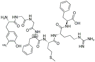 ([125I]-TYR)-MET-ENKEPHALIN-ARG-PHE Struktur