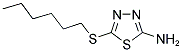 5-HEXYLSULFANYL-[1,3,4]THIADIAZOL-2-YLAMINE Struktur