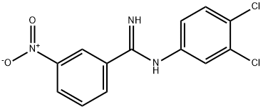 N-(3,4-DICHLOROPHENYL)-3-NITROBENZENECARBOXIMIDAMIDE Struktur