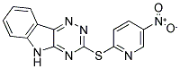 5-NITRO-2-(2,3,6-TRIAZINO[5,4-B]INDOL-3-YLTHIO)PYRIDINE Struktur