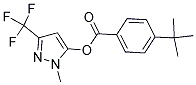 1-METHYL-3-(TRIFLUOROMETHYL)-1H-PYRAZOL-5-YL 4-(TERT-BUTYL)BENZOATE Struktur