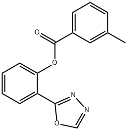 2-(1,3,4-OXADIAZOL-2-YL)PHENYL 3-METHYLBENZENECARBOXYLATE Struktur