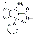 METHYL 3-AMINO-1-CYANO-4-FLUORO-1-PHENYL-1H-INDENE-2-CARBOXYLATE Struktur