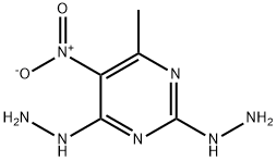 2,4-DIHYDRAZINO-5-NITRO-6-METHYLPYRIMIDINE Struktur