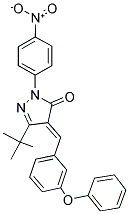 3-(TERT-BUTYL)-1-(4-NITROPHENYL)-4-((3-PHENOXYPHENYL)METHYLENE)-2-PYRAZOLIN-5-ONE Struktur