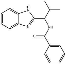 N-[1-(1H-1,3-BENZIMIDAZOL-2-YL)-2-METHYLPROPYL]BENZENECARBOXAMIDE Struktur