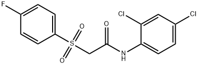 N-(2,4-DICHLOROPHENYL)-2-[(4-FLUOROPHENYL)SULFONYL]ACETAMIDE Struktur