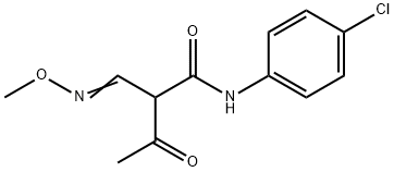 N-(4-CHLOROPHENYL)-2-[(METHOXYIMINO)METHYL]-3-OXOBUTANAMIDE Struktur