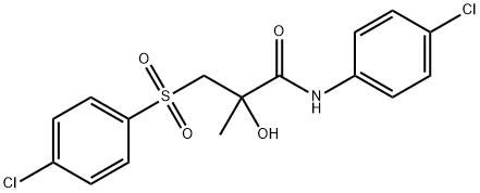 N-(4-CHLOROPHENYL)-3-[(4-CHLOROPHENYL)SULFONYL]-2-HYDROXY-2-METHYLPROPANAMIDE Struktur