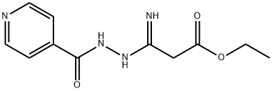 ETHYL 3-IMINO-3-(2-ISONICOTINOYLHYDRAZINO)PROPANOATE Struktur