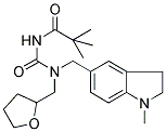 N-(TERT-BUTYLCARBONYL)-N'-[(2,3-DIHYDRO-1-METHYLINDOL-5-YL)METHYL]-N'-(TETRAHYDROFURFURYL)UREA Struktur