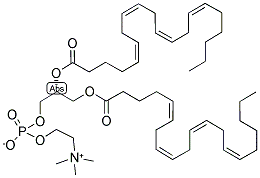 1,2-DI5,8,11,14(ALL-CIS)EICOSATETRAENOYL-SN-GLYCERO-3-PHOSPHOCHOLINE Struktur