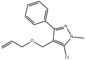 4-[(ALLYLOXY)METHYL]-5-CHLORO-1-METHYL-3-PHENYL-1H-PYRAZOLE Struktur